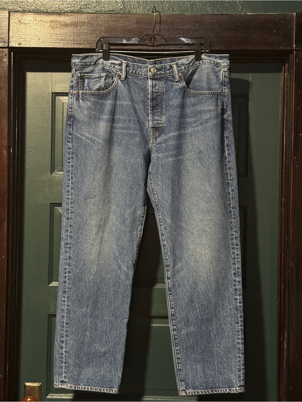 AYR The Normie Mens Jeans Size 38x30 Made in LA Straight Leg Medium Wash Denim
